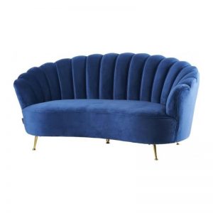 Sofa velvet -rental-furniture-paris- blau