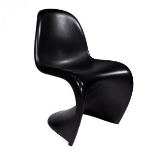 Panton chair black rental-hire-furniture in paris-france