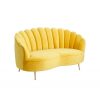 style-Sofa velvet -rental-furniture-paris- yellow