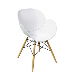 Chair Wendel - white -Rental-furniture in Paris-France