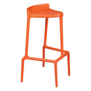 Glamour orange-Rental-furniture in Paris-France