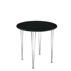 Events Furniture Table-Maya-black-Ø100 - Rental-furniture in Paris-France