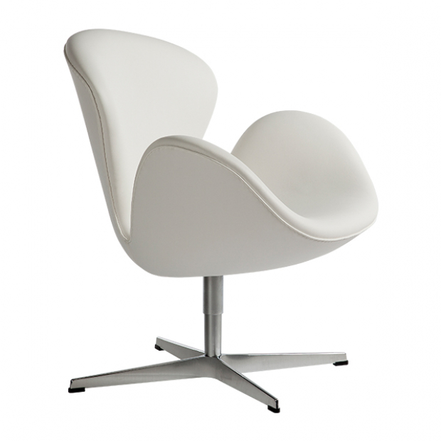 Event Furniture Swan White Leather, Swan Chair Leather