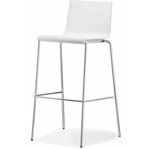 stool Kuadra_white rental-hire-furniture in paris-france_