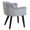 Bally Chair silver- Rental-furniture in Paris-France