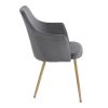 Lira chair grey - Rental-furniture in Paris- France