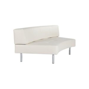 Paris furniture rental - Portofino Seat - leather curved seat large low back