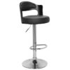 Lounge Event Furniture Galles black barstool chair